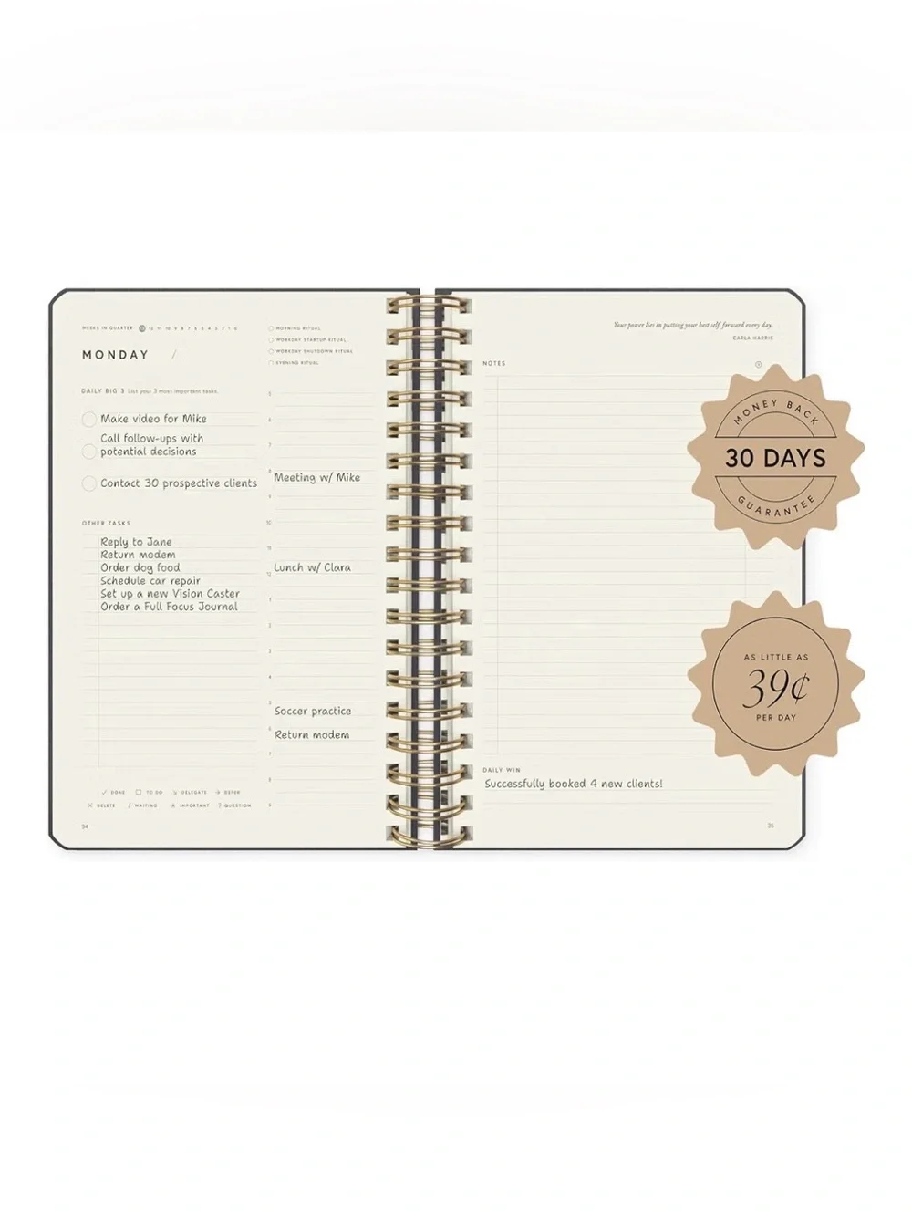 Full Focus Planner by Michael Hyatt, #1 Daily Planner, Brand New, Hardcover Gray
